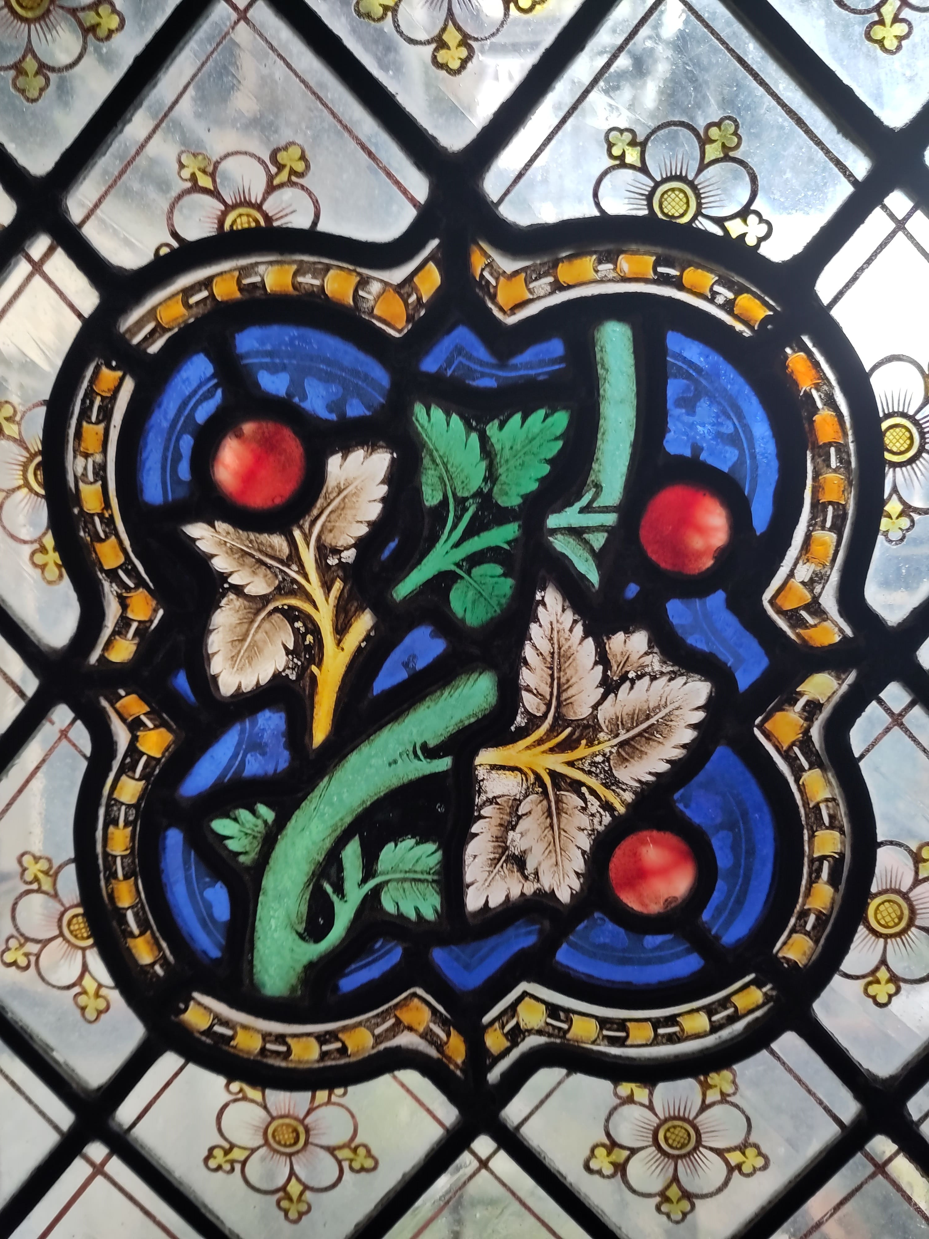 An image of a stained glass window.